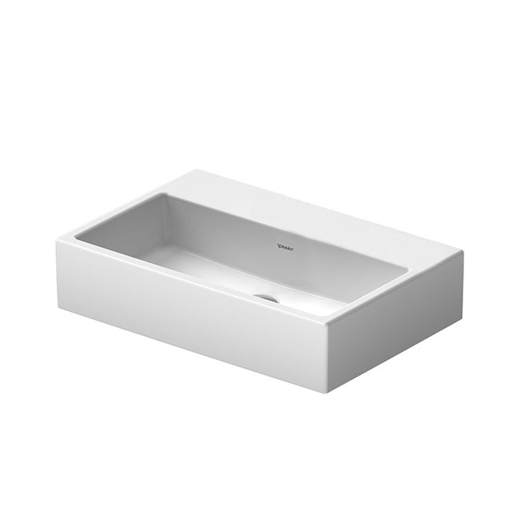 Duravit Konsolenwaschbecken Compact 60 cm, ohne Überlauf, untere Seite emailliert, Weiß VERO AIR 2368600079