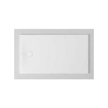 Duravit Bodengleiches Duschbecken rechteckig L. 140 B.80 cm, mit vormontierter wasserdichter Folie und Antirutsch, Weiß, glänzende Ausführung TEMPANO 720201000000001