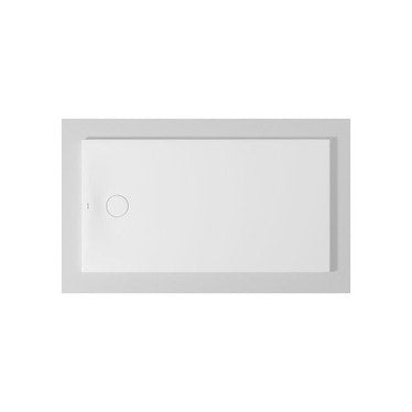 Duravit Bodengleiches Duschbecken rechteckig L. 140 T. 75 cm, mit vormontierter wasserdichter Folie und Antirutsch, Weiß, glänzende Ausführung TEMPANO 720200000000001