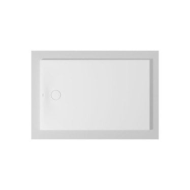 Duravit Bodengleiches Duschbecken rechteckig L. 140 T. 90 cm, mit vormontierter wasserdichter Folie und Antirutsch, Weiß, glänzende Ausführung TEMPANO 720202000000001