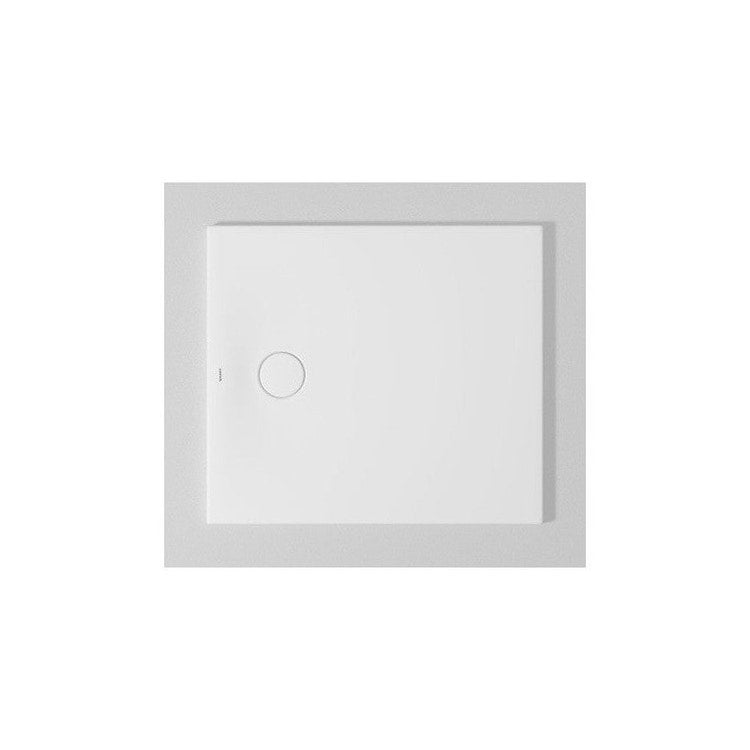 Duravit Bodengleiches Duschbecken rechteckig L. 90 T. 80 cm, mit werkseitig montierter wasserdichter Folie und Antirutsch, Weiß, glänzende Ausführung TEMPANO 720192000000001