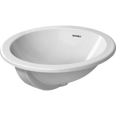 Duravit Einbauwaschbecken Ø 47 cm, ohne Loch, für Aufsatzmontage, ohne Überlauf, Unterseite emailliert, Weiß ARCHITEC 0468470000