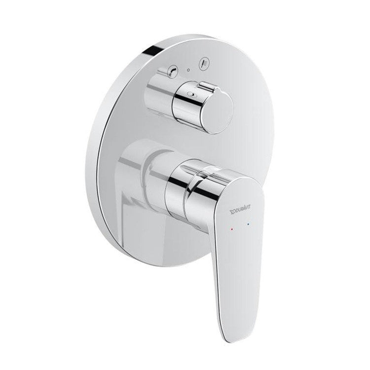 Duravit Einhebel-Wannenmischer zum Einbau mit Umsteller, verchromt B. B15210012010
