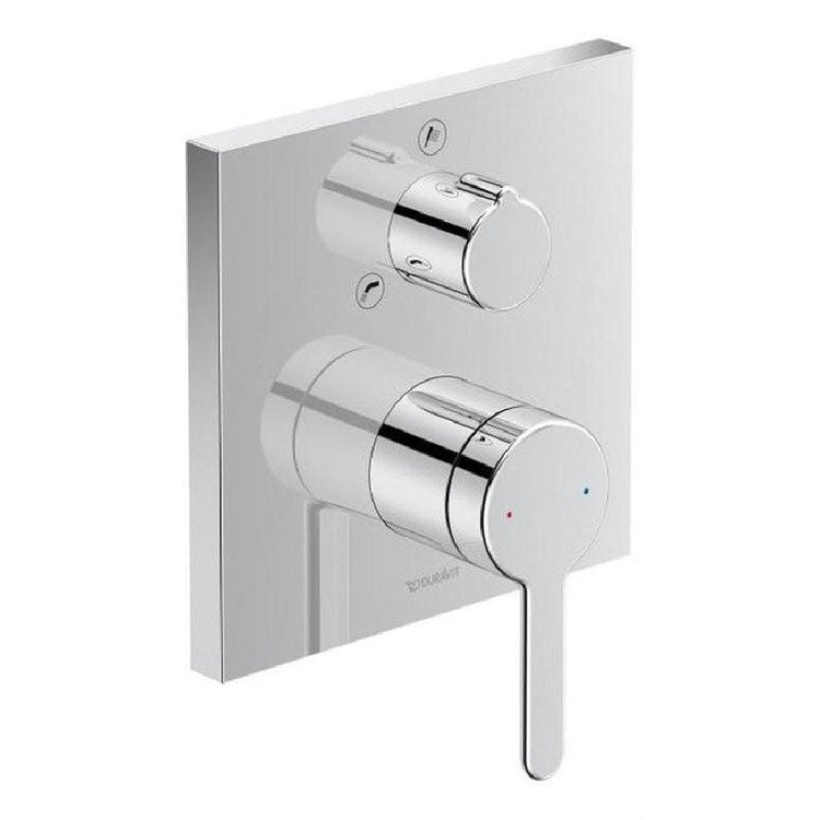 Duravit Einhandmischer quadratisch, Einbau für Wanne, mit Umsteller, Chromoberfläche C. C15210011010