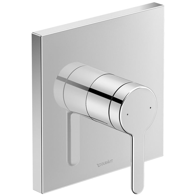 Duravit Einhandmischer, quadratisch, Einbau, für Dusche, Chromoberfläche C. C14210009010