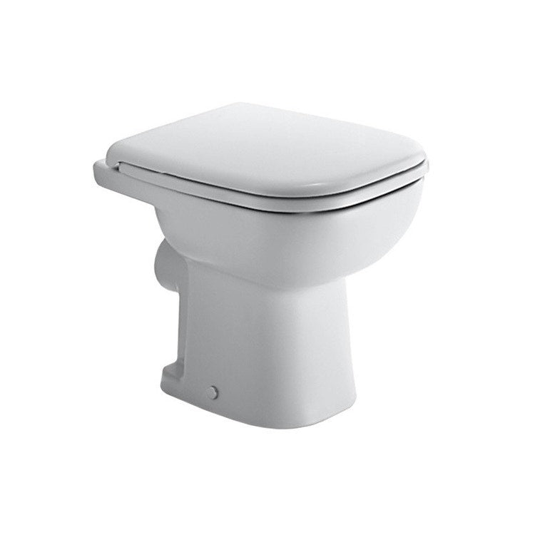 Duravit Stand-WC mit Spülrand für Unterputz- oder Aufsatzspülkasten, mit Spülrand, horizontaler Ablauf, UWL Klasse 2, Weiß D-CODE 2108090000