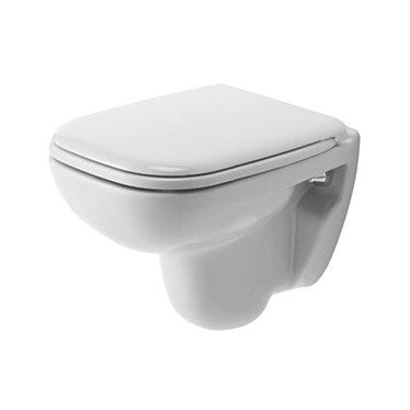 Duravit Wandhängendes WC, ohne Sitz, mit Spülrand, UWL Klasse 2, mit HygieneGlasur, Weiß D-CODE 2211092000