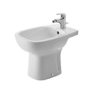 Duravit Stand-Bidet mit einem Loch, mit Überlauf und Rand für Armaturen, Weiß D-CODE 2238100000