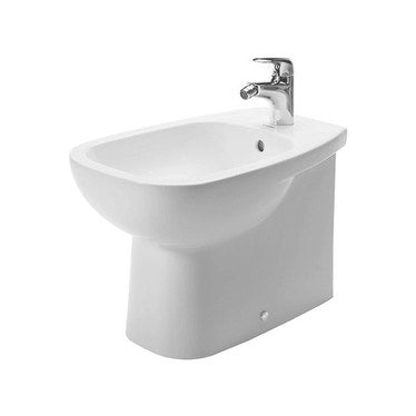 Duravit Standbidet wandbündig mit Einzelbohrung, Überlauf und Rand für Armaturen, Weiß D-CODE 22411000002