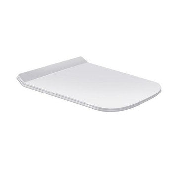 Duravit Sitz mit Deckel, Scharniere aus Edelstahl, abnehmbar, mit Soft-Close-Funktion, Weiß DURASTYLE 0063790000