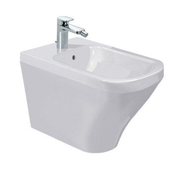 Duravit Stand-Bidet mit einem Loch, mit Überlauf, mit Armaturenrand, Weiß DURASTYLE 2283100000
