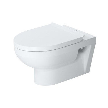 Duravit Hänge-WC Rimless® zum Einrasten, ohne Rand, ohne Sitz, Spülwassermenge 4,5 l, UWL Klasse 1, Weiß No. 2562090000