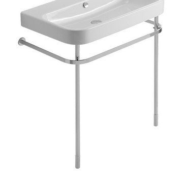 Duravit Höhenverstellbare Metallstütze, für Konsolenwaschbecken 80 cm, Chromfinish HAPPY D. 0030771000