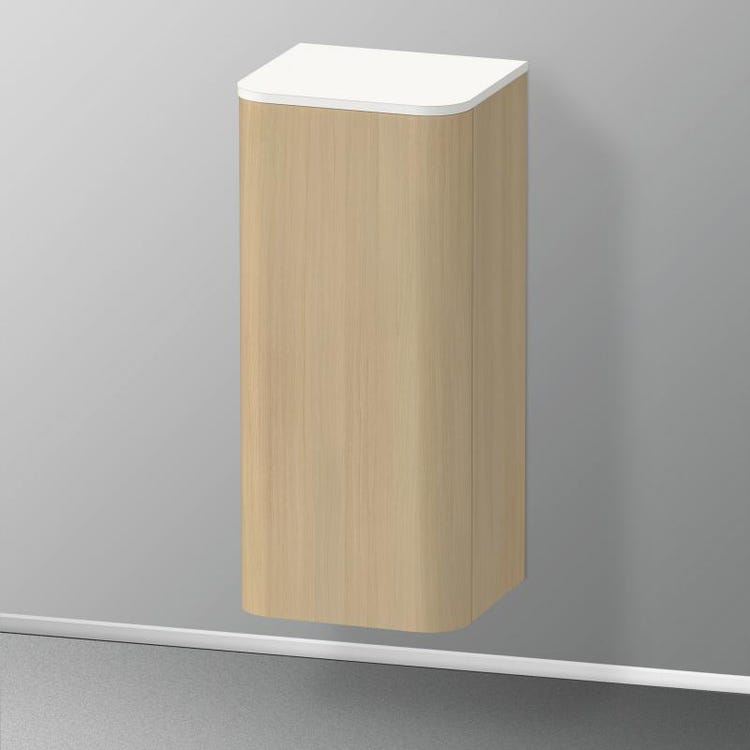 Duravit Niedrige Säule H. 89,6 cm, linke Scharnierseite, mediterrane Eichen-Finish HAPPY D. PLUS HP1260L7171