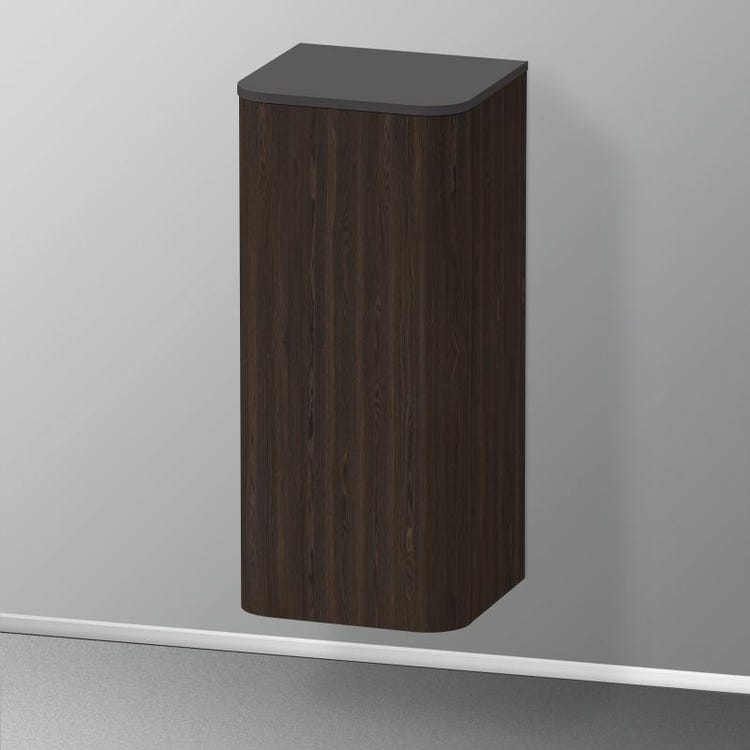 Duravit Niedrige Säule H. 89,6 cm, linkes Scharnier, gebürstete Nussbaum-Finish HAPPY D. PLUS HP1260L6969