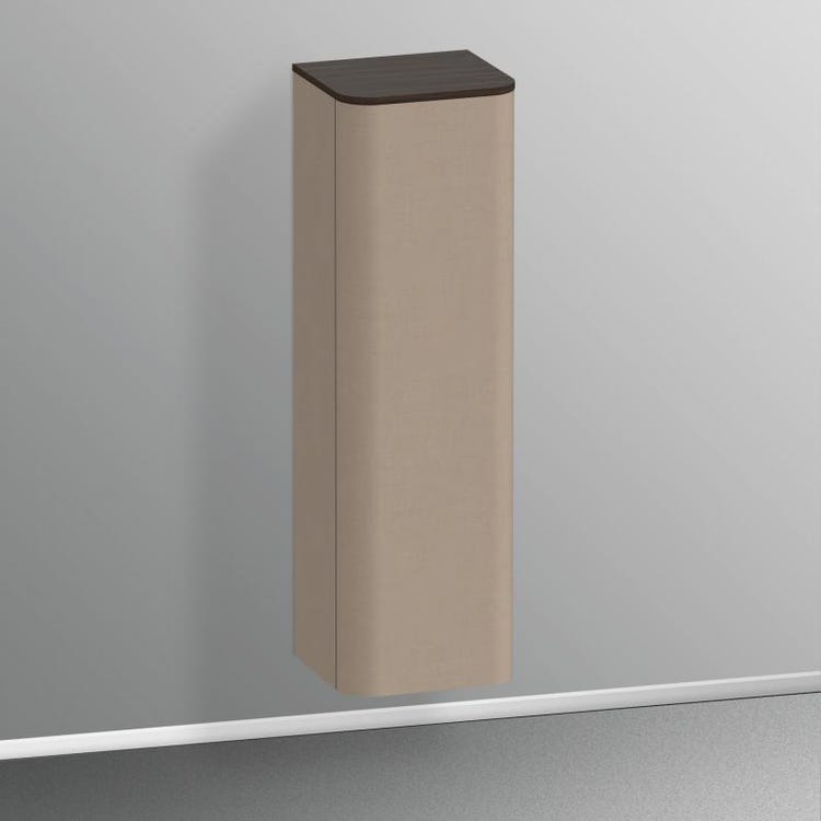 Duravit Niedrige Säule H. 133,6 cm, Scharnier links, Leinen-Finish HAPPY D. PLUS HP1261L7575