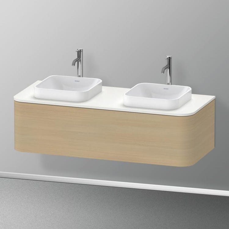 Duravit Hängender Unterschrank 130 cm für Konsole, 1 ausziehbares Element, mediterrane Eichenoberfläche HAPPY D. PLUS HP4943B7171