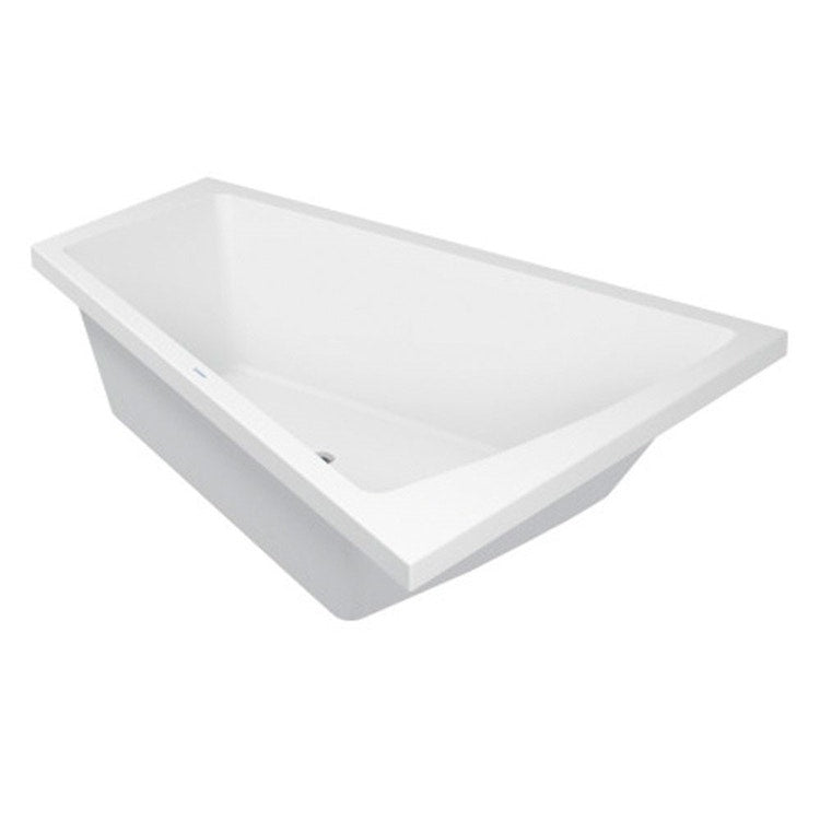 Duravit Einbau-Badewanne L. 180 B.140 cm, Eckmontage rechts, Weiß PAIOVA 700217000000000