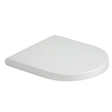 Duravit Sitz mit Deckel, ohne Soft-Close, Scharniere aus Edelstahl, Weiß STARCK 0063810000