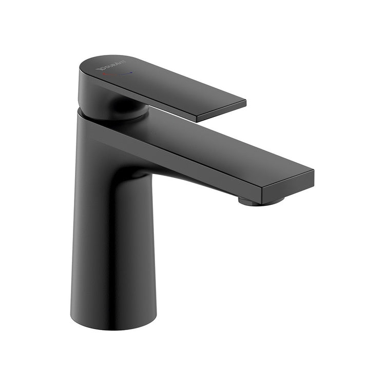 Duravit Einhand-Waschtischarmatur H. 14 cm, Freshstart-Technologie, ohne Ablauf, Schwarz matt TULUM TU1011002046