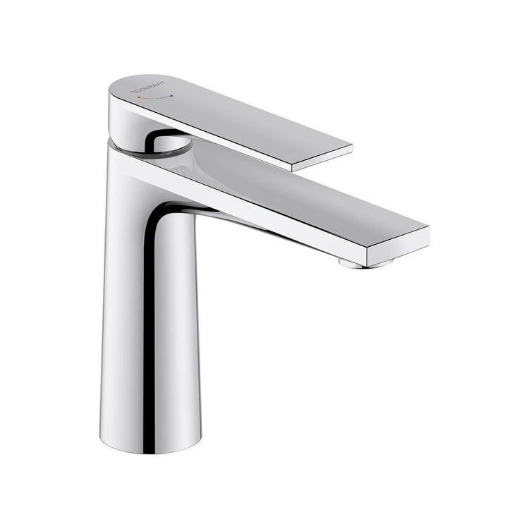 Duravit Einhand-Waschtischarmatur H. 17 cm, Freshstart-Technologie, ohne Ablauf, Chrom-Finish TULUM TU1021002010