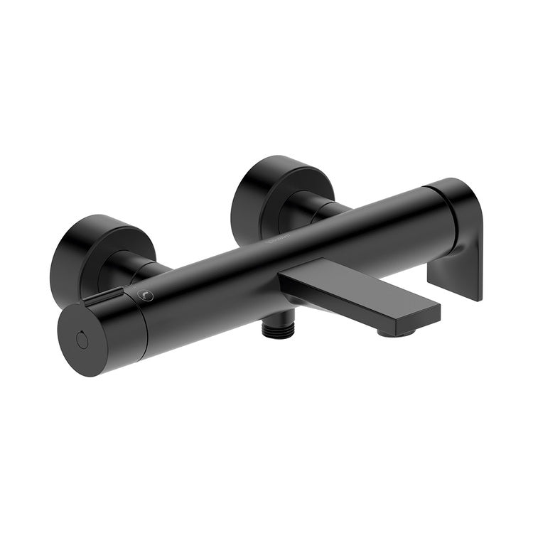 Duravit Einhand-Wannenbatterie außen, mit Umsteller, Farbe Schwarz matt TULUM TU5230000046