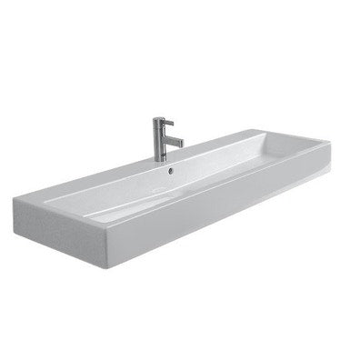 Duravit Waschtisch, 120 cm, einloch, mit Überlauf, Weiß VERO 0454120027