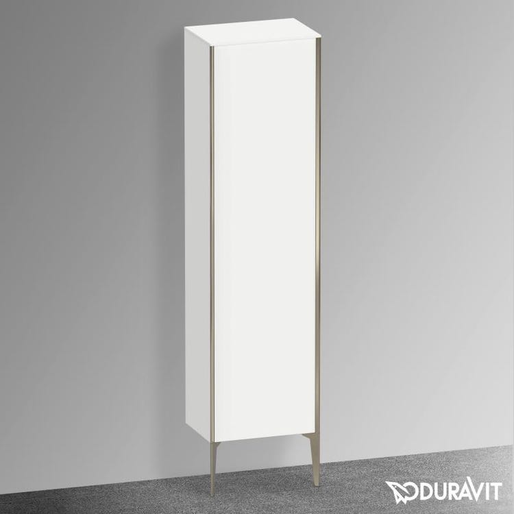 Duravit Standkolonne H. 177 cm, Scharnier links, Champagner matt Profil, Weiß matt XVIU XV1336LB118