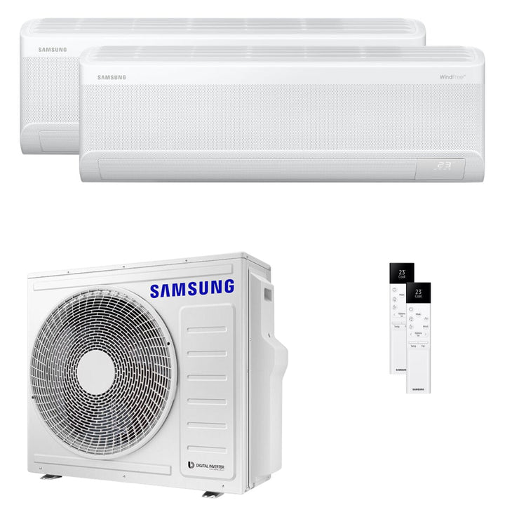 Samsung Windfree Avant S2 12000+18000 BTU – Multisplit-Klimagerät (2 Innengeräte), 7,35/8,12 kW, R32, A++/A+, WLAN