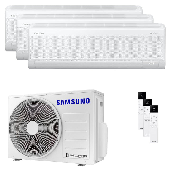 Samsung Windfree Avant S2 9000+9000+9000 BTU – Multisplit-Klimagerät (3 Innengeräte), 5,2/6,3 kW, R32, A++/A+, WLAN