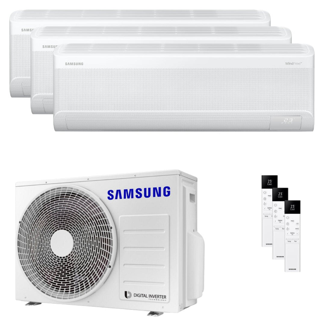 Samsung Windfree Avant S2 7000+7000+9000 BTU – Multisplit-Klimagerät (3 Innengeräte), 5,2/5,9 kW, R32, A++/A+, WLAN
