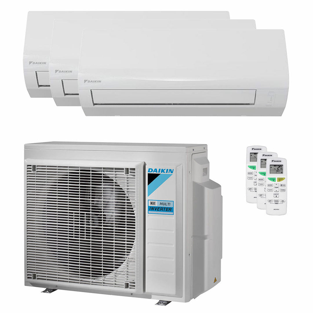 Daikin Sensira Multi 9000+9000+9000 BTU – Multisplit-Klimagerät (3 Innengeräte), 6,8/8,6 kW, R32, A++/A+, WLAN