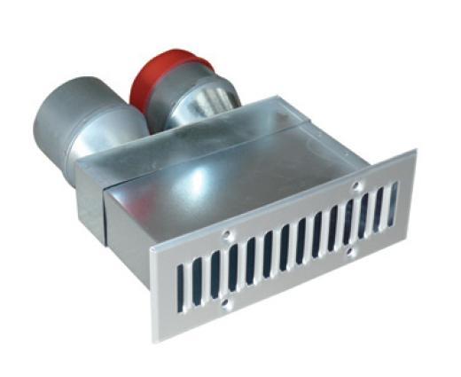 Soler & Palau EDF-SR-BOX-2x75 – Wand-Durchgangsbox, gerade, Ø 75 mm