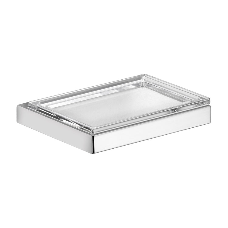 Keuco Seifenspender mit herausnehmbarem Becken aus Kristall, Chromfinish EDITION 11 11155019000