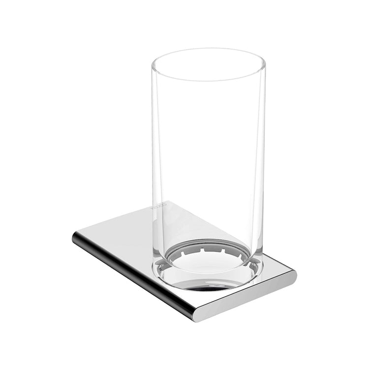 Keuco Becherhalter, komplett mit Kristallglas, Chromoberfläche EDITION 400 11550019000