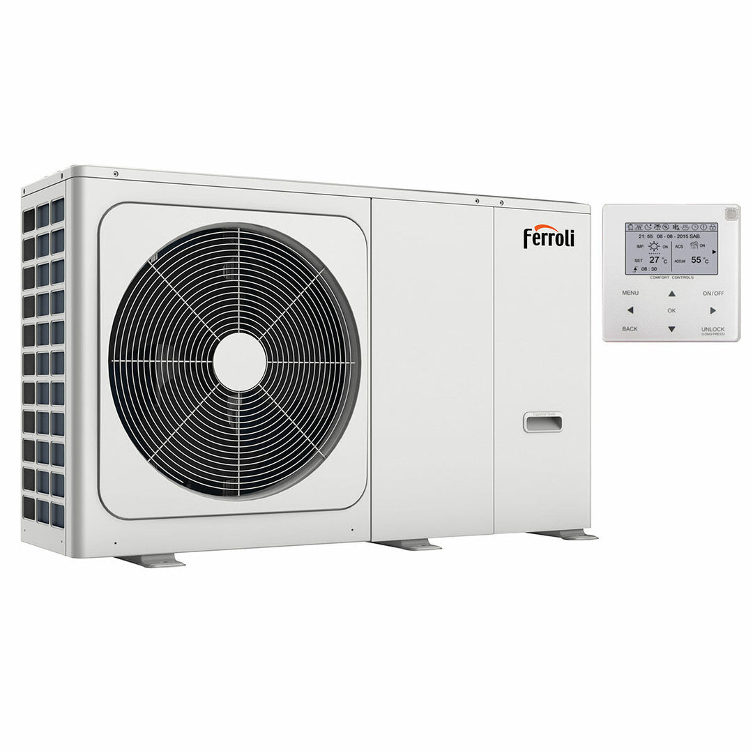 Ferroli Omnia M 3.2 – Luft-Wasser-Wärmepumpe (Monoblock), 14 kW, R32, A++, Wechselstrom