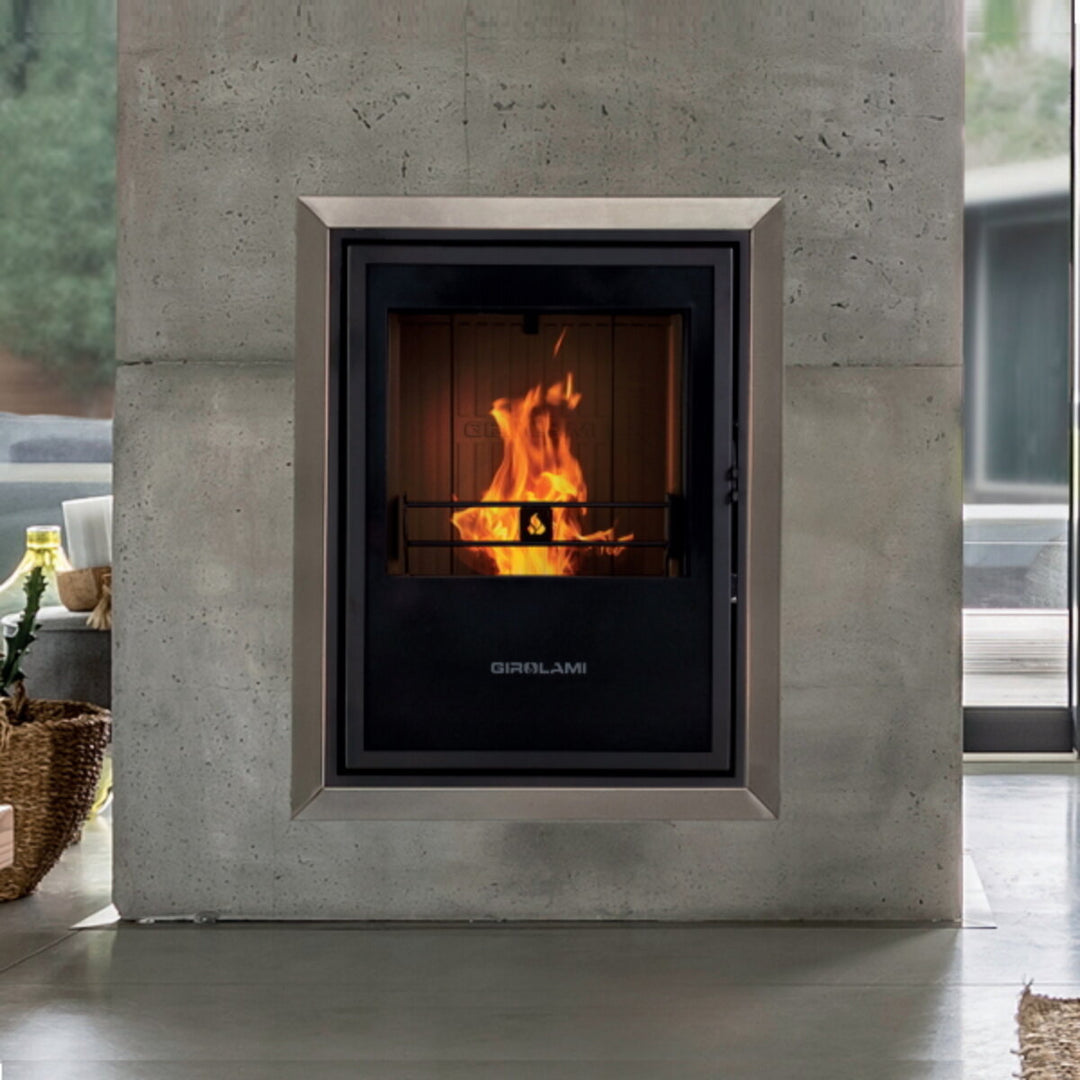 Girolami TI 34 vertikal – Mehrstoff-Heizkamin, 31 kW