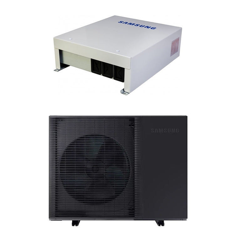 Samsung Einphasige Inverter-Wärmepumpe 12 kW mit Steuerungskit für EHS Mono R32 EHS MONO HT QUIET AE120BXYDEG/EU+MIM-E03CN