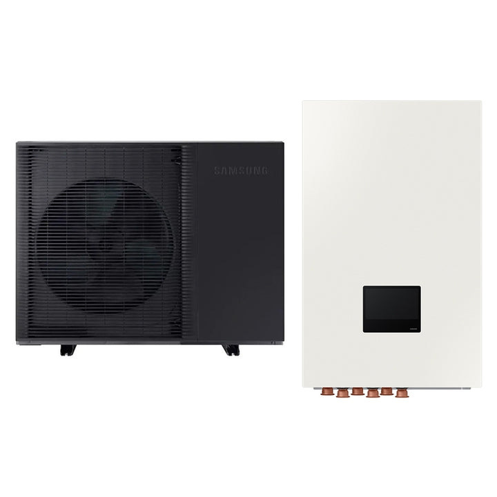 Samsung Komplettsystem aus dreiphasiger Wärmepumpe 12 kW und Hydronikmodul Hydro Unit S2 2 Zonen für Heizung, Kühlung und Trinkwarmwasserbereitung EHS MONO HT QUIET AE120BXYDGG/EU+AE160DNZMPK/EU