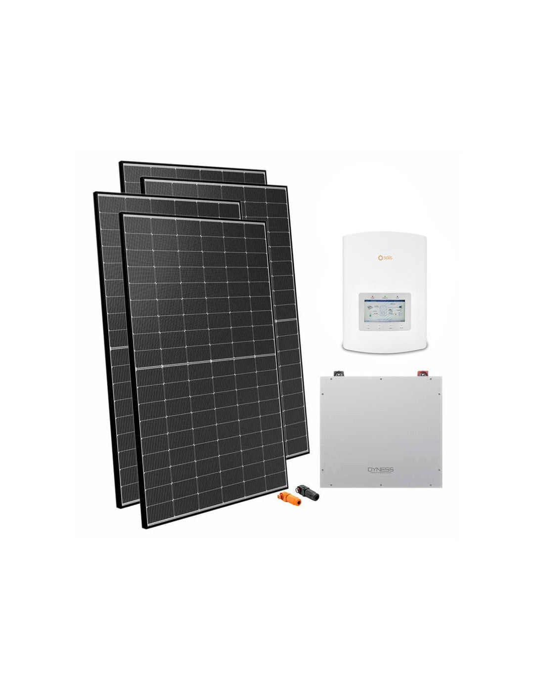 Einphasige Photovoltaik-Kit 4050W Wechselrichter Solis 3.6kW Akku 5.12kWh Dyness