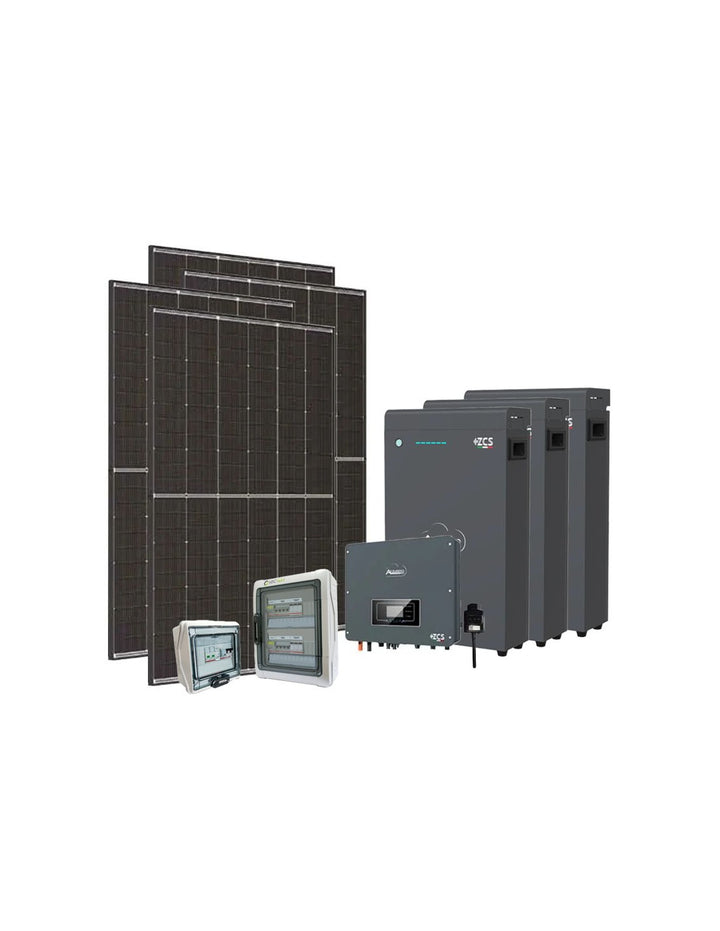 Einphasige Photovoltaik-Kit 4500W Plus-Zucchetti 4kW Akku ZSX5000 S 15.3kWh