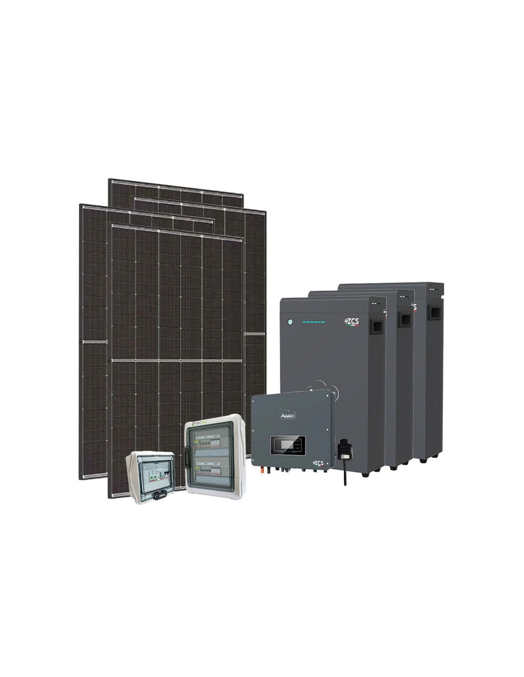 Einphasige Photovoltaik-Kit 5400W Plus-Zucchetti 5kW Akku ZSX5000 S 15.3kWh