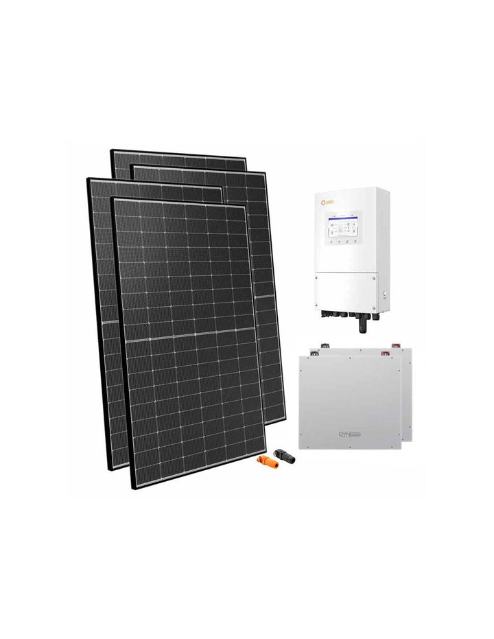 Einphasige Photovoltaik-Kit 5400W Wechselrichter Solis 5kW Akku 10.24kWh Dyness