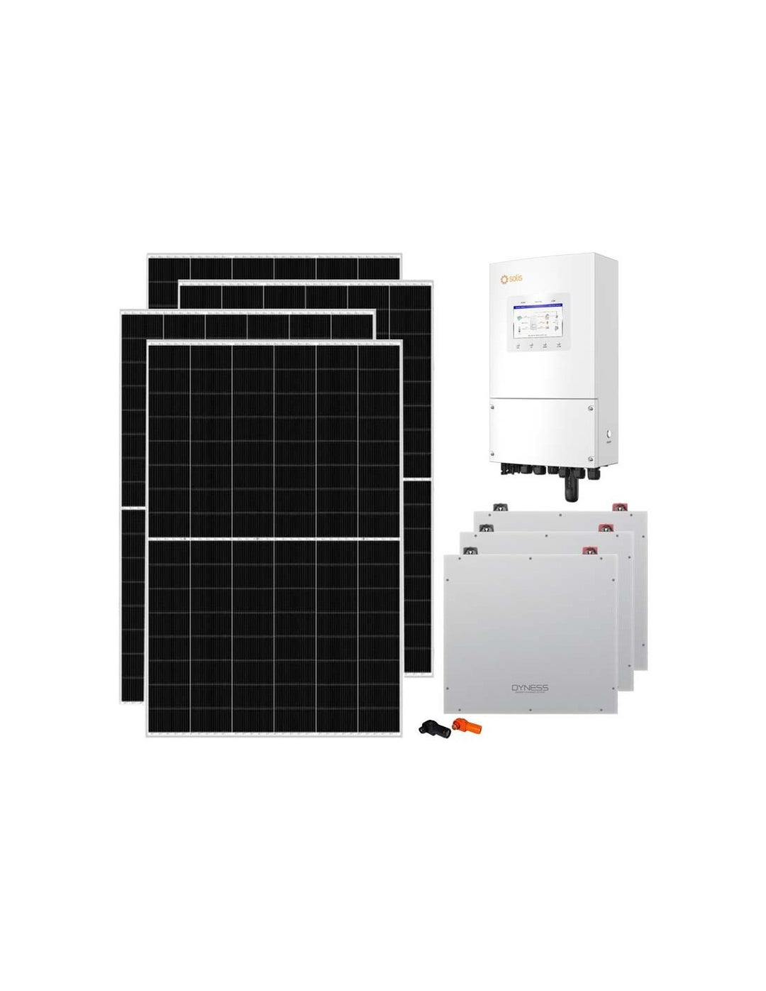 Einphasige Photovoltaik-Kit 5460W Wechselrichter Solis 5kW Akku 15.36kWh Dyness