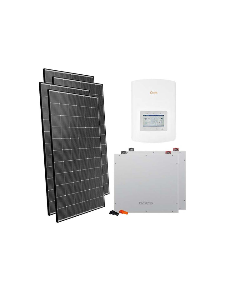 Einphasige Photovoltaik-Kit 6060W Wechselrichter Solis 6kW Akku 10.24kWh Dyness