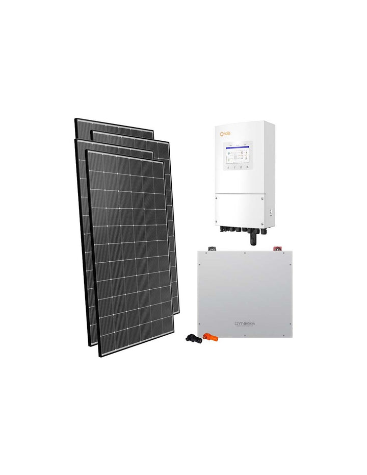 Einphasige Photovoltaik-Kit 6060W Wechselrichter Solis 6kW Akku 5.12kWh DL5.0C Dyness
