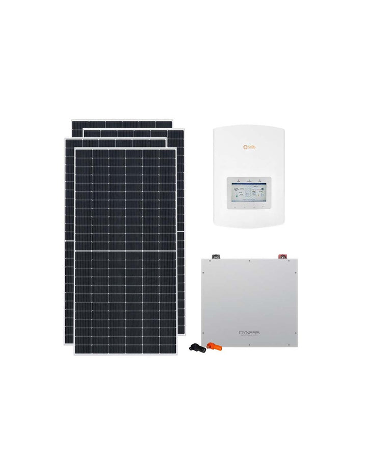 Einphasige Photovoltaik-Kit 7020W Wechselrichter Solis 6kW Akku 10.24kWh Dyness