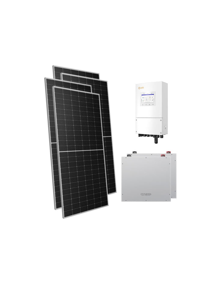 Einphasige Photovoltaik-Kit 7140W Wechselrichter Solis 6kW Akku 10.24kWh Dyness