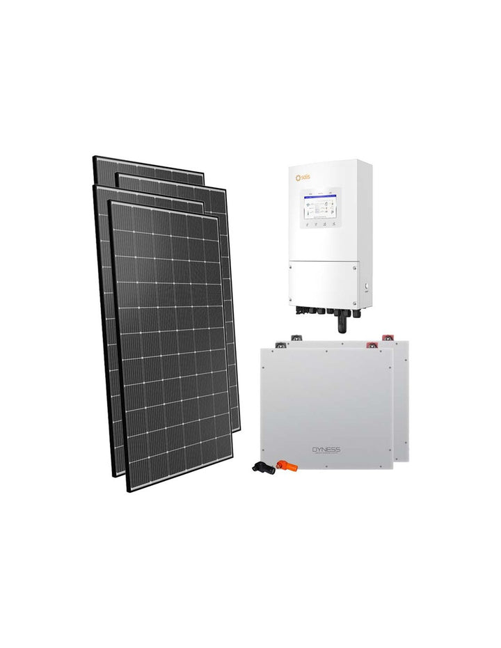 Einphasige Photovoltaik-Kit 8080W Wechselrichter Solis 8kW Akku 10.24kWh DL5.0C Dyness