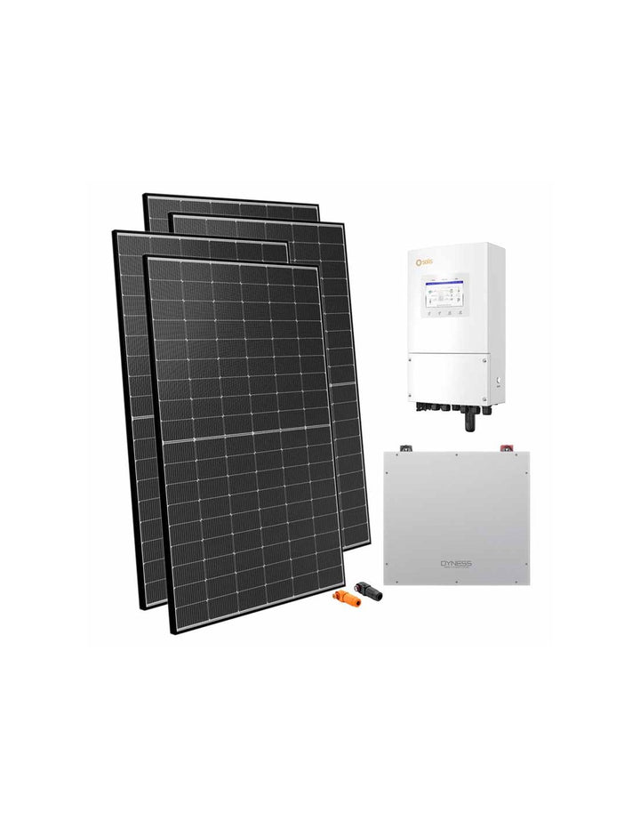 Einphasige Photovoltaik-Kit 8100W Wechselrichter Solis 8kW Akku 5.12kWh Dyness
